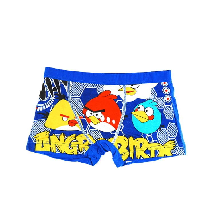 
Low MOQ high quality children carton image boxer cute boy brief underwear 