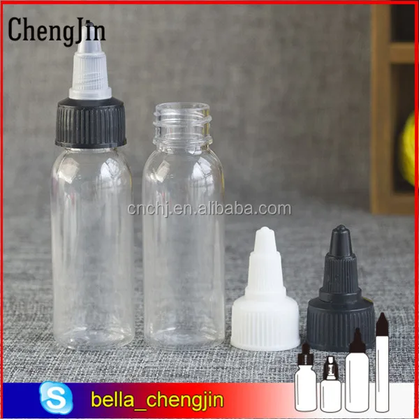 Клей упаковка 30 мл 60 мл 100 мл 120 мл ПЭТ прозрачный пластиковый жесткий бутылка с крышкой твист