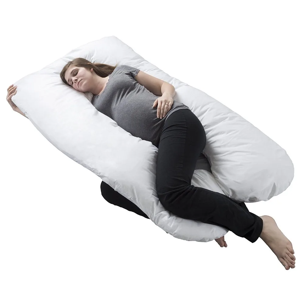 
Pregnancy Pillow, Maternity Pillow with Contoured U-Shape for Back Support 