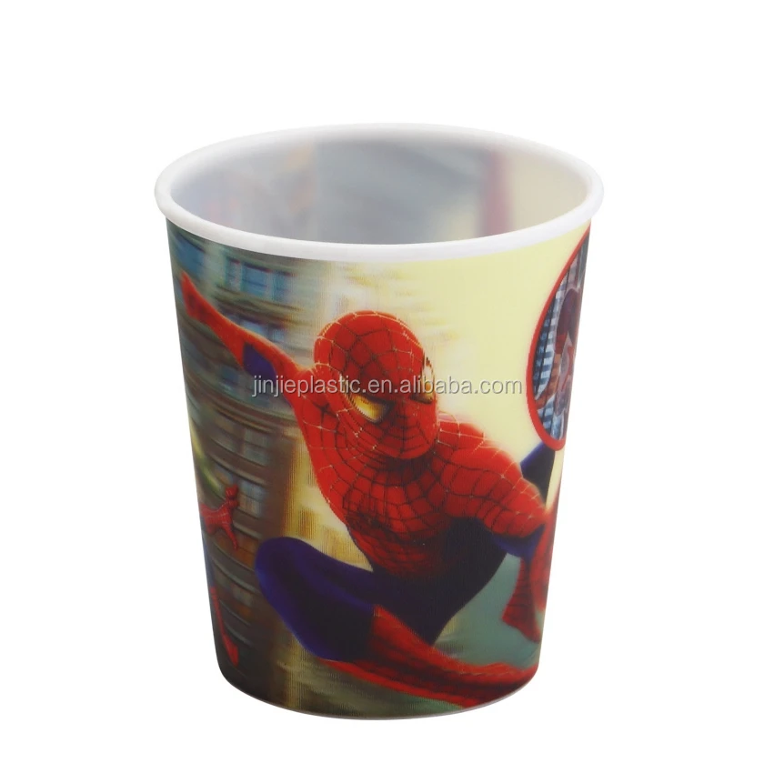 cute pp plastic straw cup, 3d printing cup for children yogurt plastic  cup