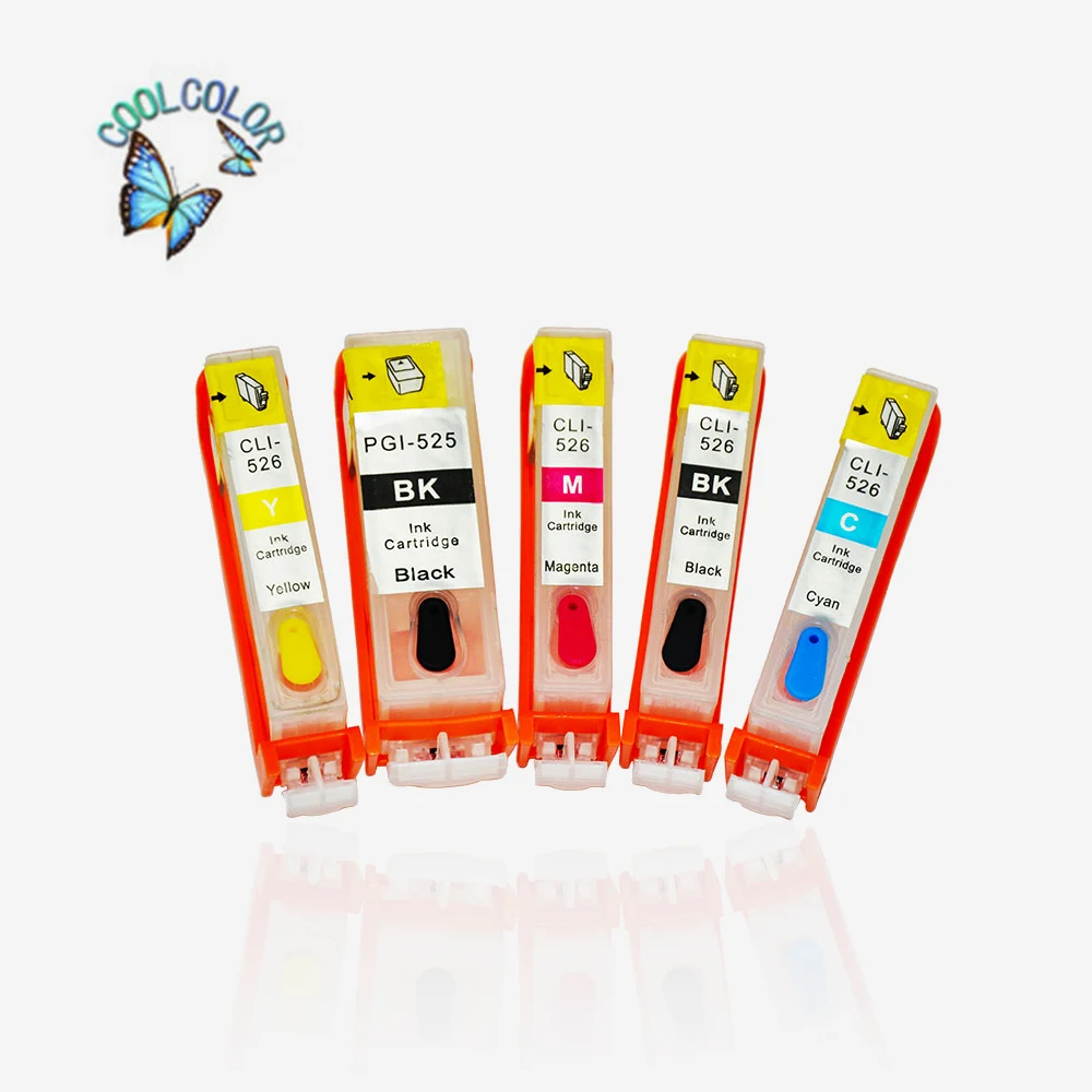 Five Color Can be used for PGI 526 Refillable inkjet cartridge