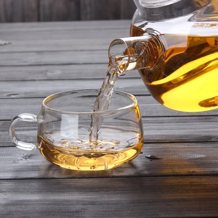Custom Glass Teakettles Stovetop Safe glass teapot borosilicate glass teapot and kettle