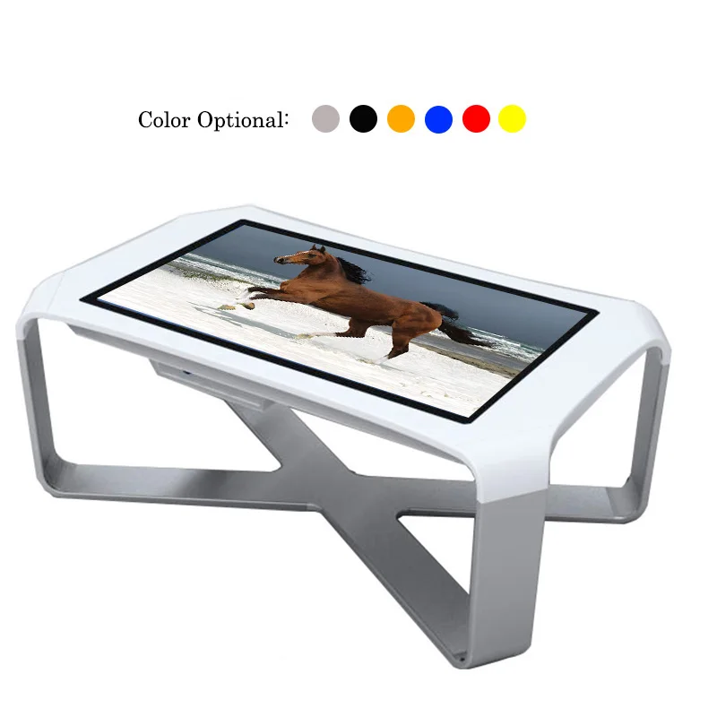 
43 Inch LCD Waterproof X Shape children play games/education Interactive smart Touch Table 