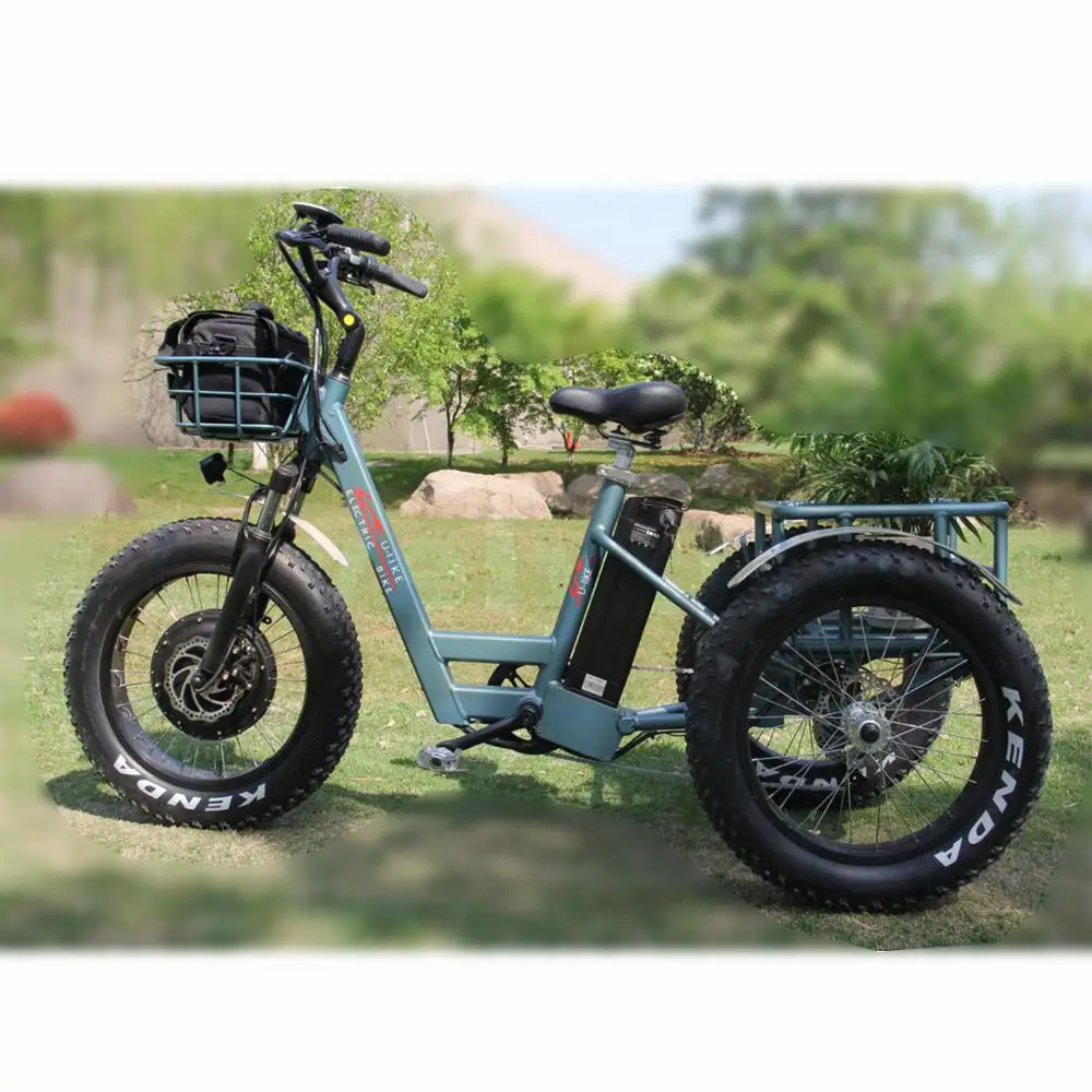 2019 New Type Front Hub Motor 3 Wheel Electric Bike Electric Cargo Trike Bicycle