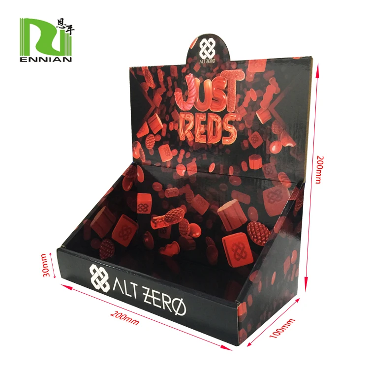 Custom design supermarket promotion Advertising cardboard Small Counter Display Stands