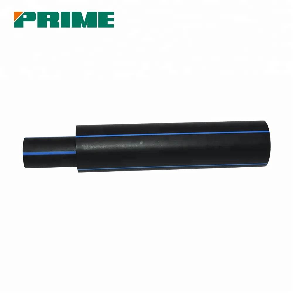 
Plastic factory HDPE water pipe large diameter black pe pipe PE100 