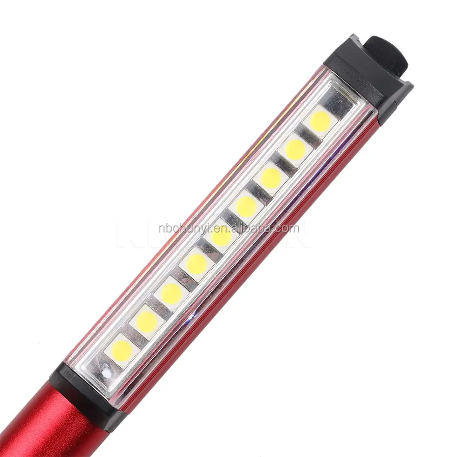 
magnetic work pen torch lightAluminum LED COB Pen Pocket Torch Light Magnetic Inspection Work Lbattery powered led work light 