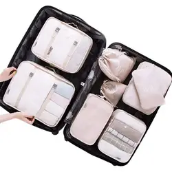 6PCS Travel Packing Cubes Luggage Bag Travel Luggage Cases Travel Bag Organizer