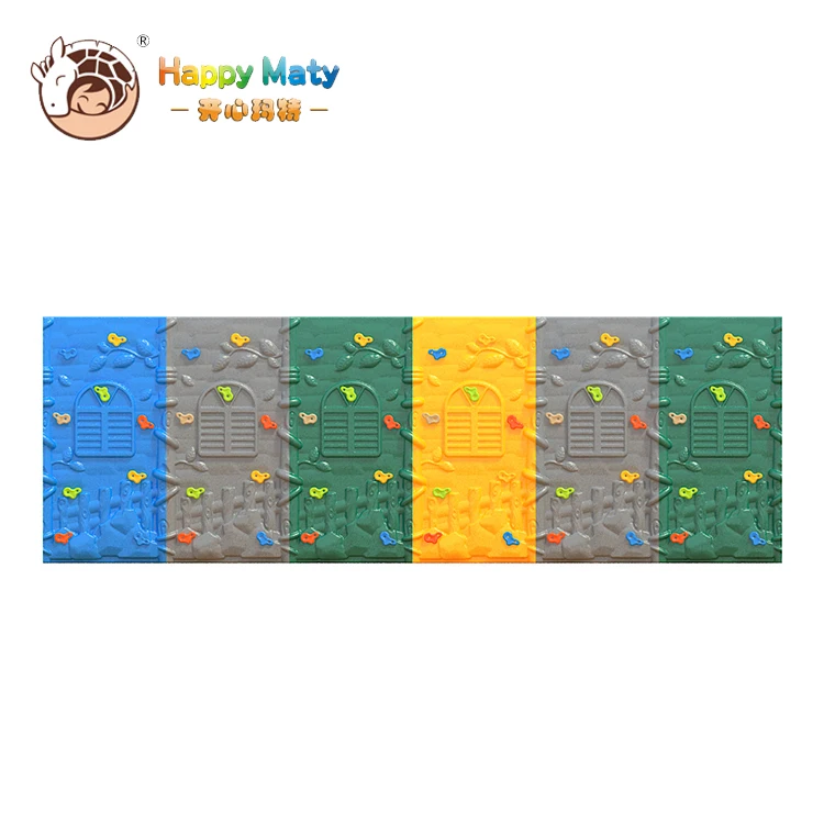 Plastic Indoor Kids Rock Climbing Walls Portable Moving For Sale