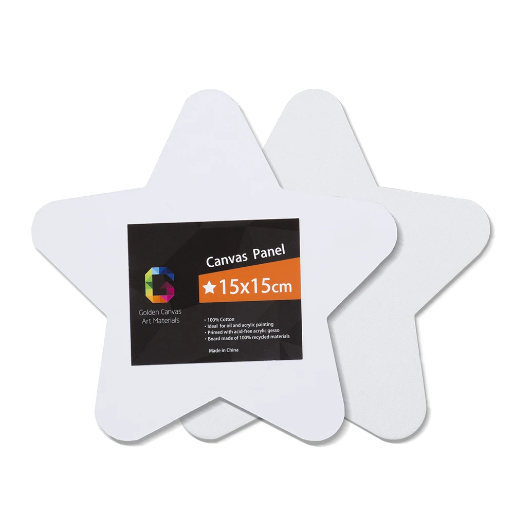 
High quality star shaped artist and acrylic painting canvas wholesale for oil print 