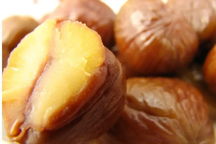 peeled chestnut foodstuff