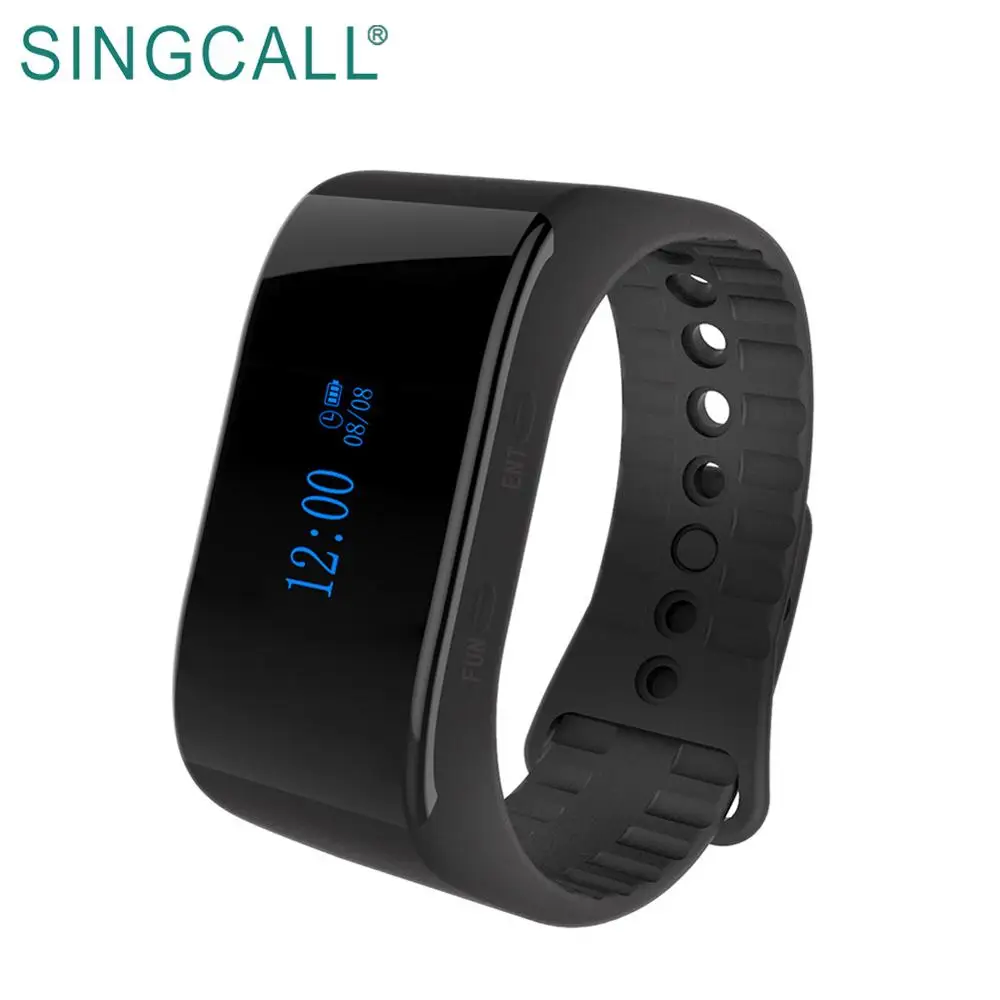 SINGCALL Vibrating Wrist Waterproof Watch Receiver Wireless Restaurant Calling Waiter Watch