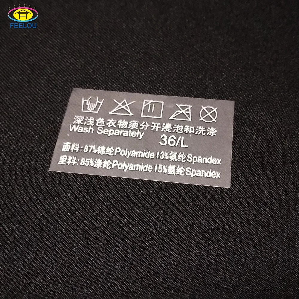 Моющиеся без бирки, скрепляющаяся с помощью тепла пресс этикетки для одежды