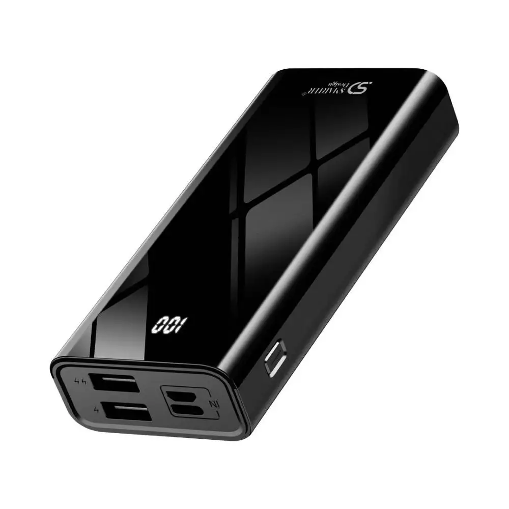 2019 New Arrivals Digital Led Logo 10000Mah Portable Small Power Bank