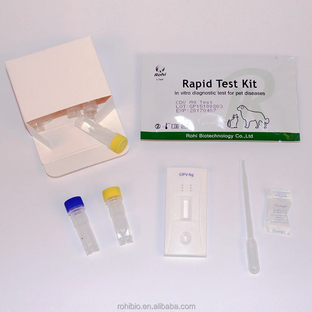 
Canine Parvo Virus Ag Rapid Test kit /high quality veterinary CPV Ag vet lab kit 