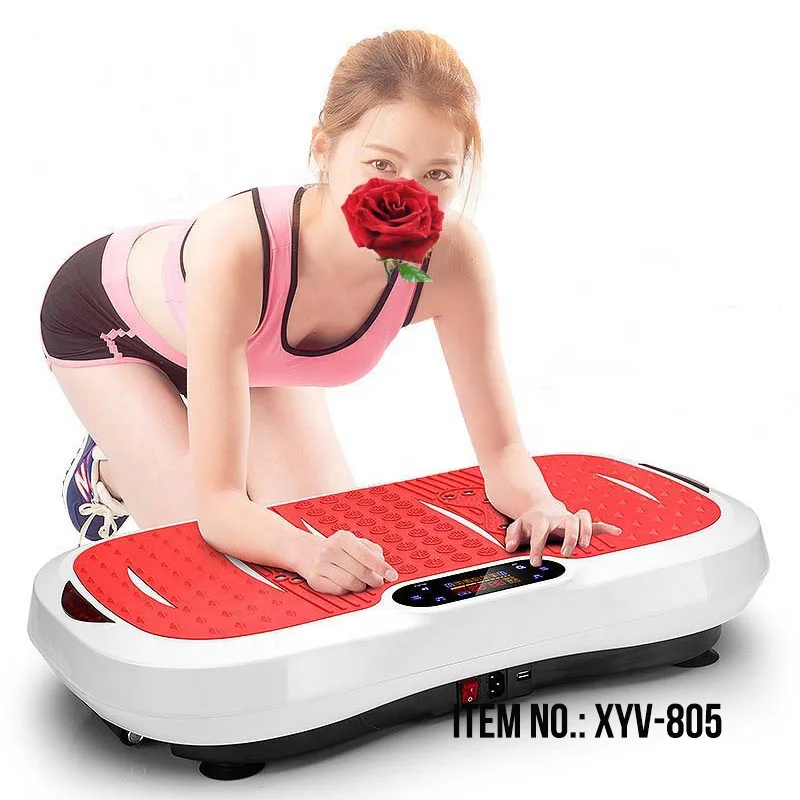XYV-805 wholesale home exercise 200w LED display remote control 99 levels oem body vibration plate fitness crazy fit massage
