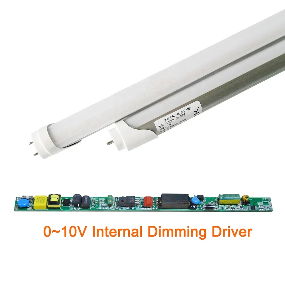 IN-T8D Dimming AC Triac 1-10V DALI Dimming 9W 14W 18W 24W 32W Dimmable Ballast Compatible T8 LED Fluorescent Tube Light Fixture
