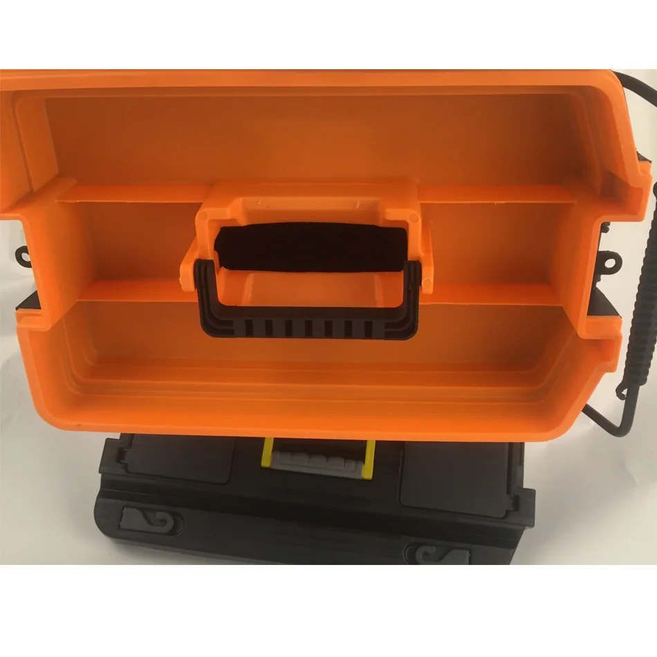 24inch three layers small portable trolley tool box plastic electronic storage toolbox truck