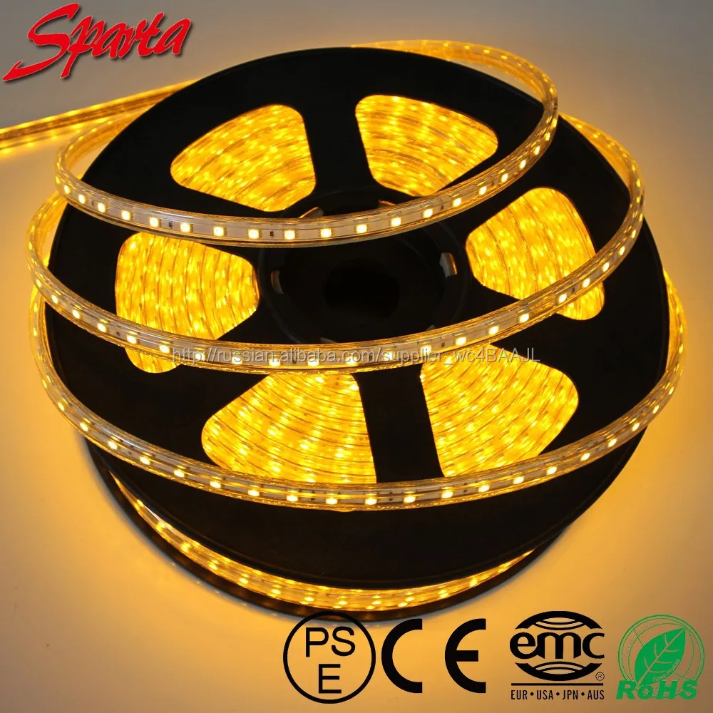 Pse утвержден оптовая продажа 220 В 60LED / m 3528 СМД светодиодная лента 2 год гарантии