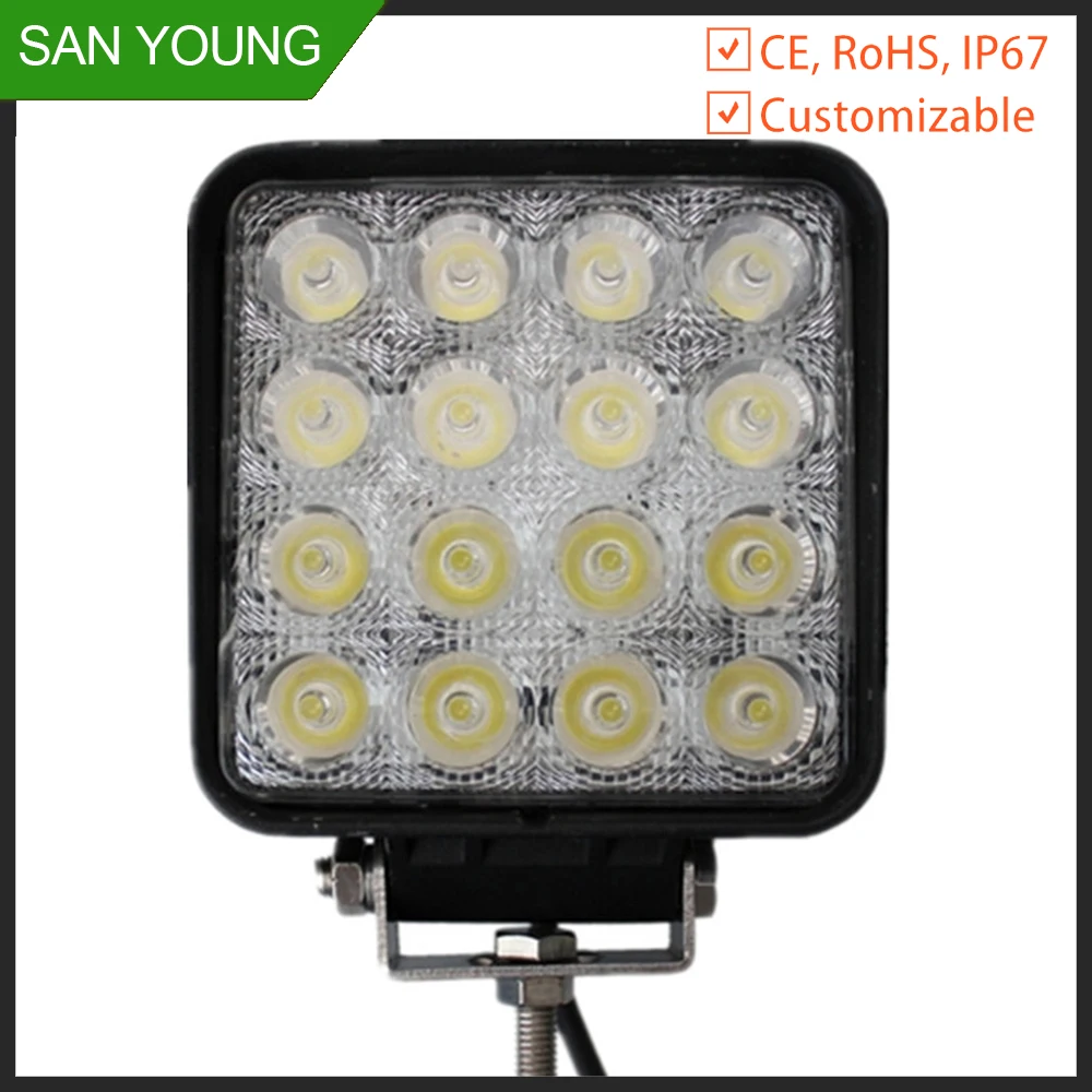 
Best Price Car led Work light lamp 48W for working truck 12V 24V 4 inch LED work light car LED Pod Light driving 
