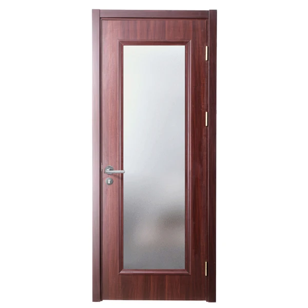 Modern Design Interior Wooden Door Bathroom Door With Glass Room Door