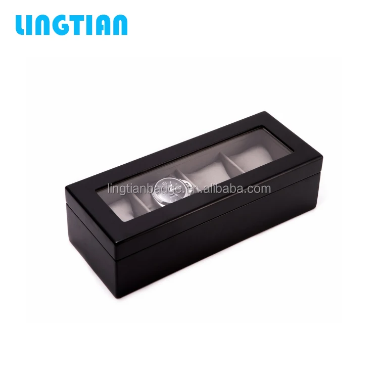 LINGTIAN Custom Logo Watch Display Box Watch Organizer Box