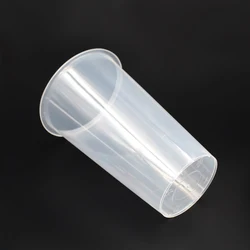 1/6 custom logo printed clear white disposable plastic cup, beverage drink coke juice bubble tea milk tea cup