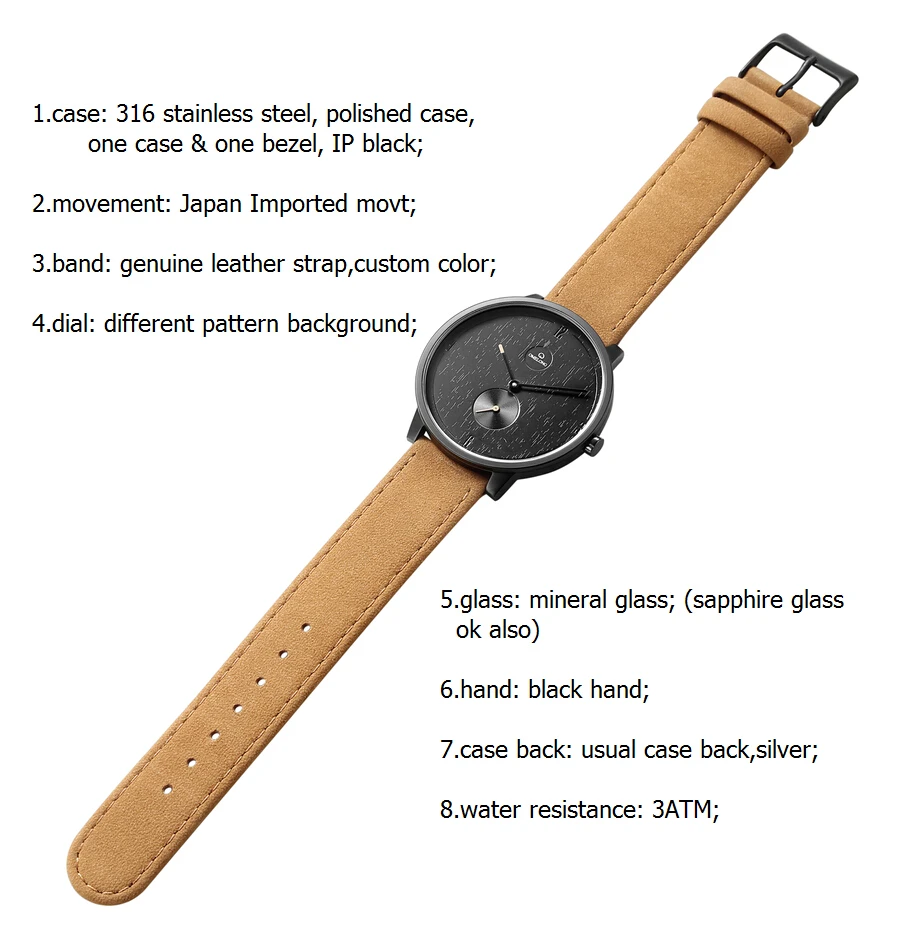 Fashion Brand Professional Ultrathin Quartz Wristwatch 2018 Style Crocodile Buckle Watch Band Ronda Movement