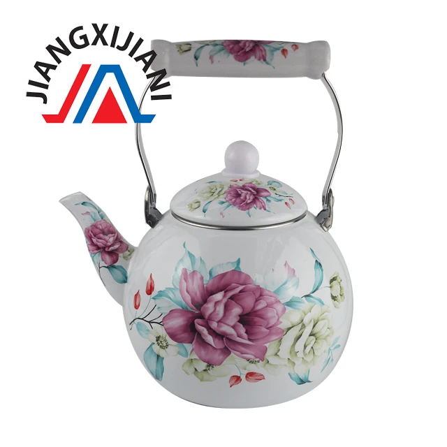 
3.0L Enamel Kettle with Ceramic Handle 