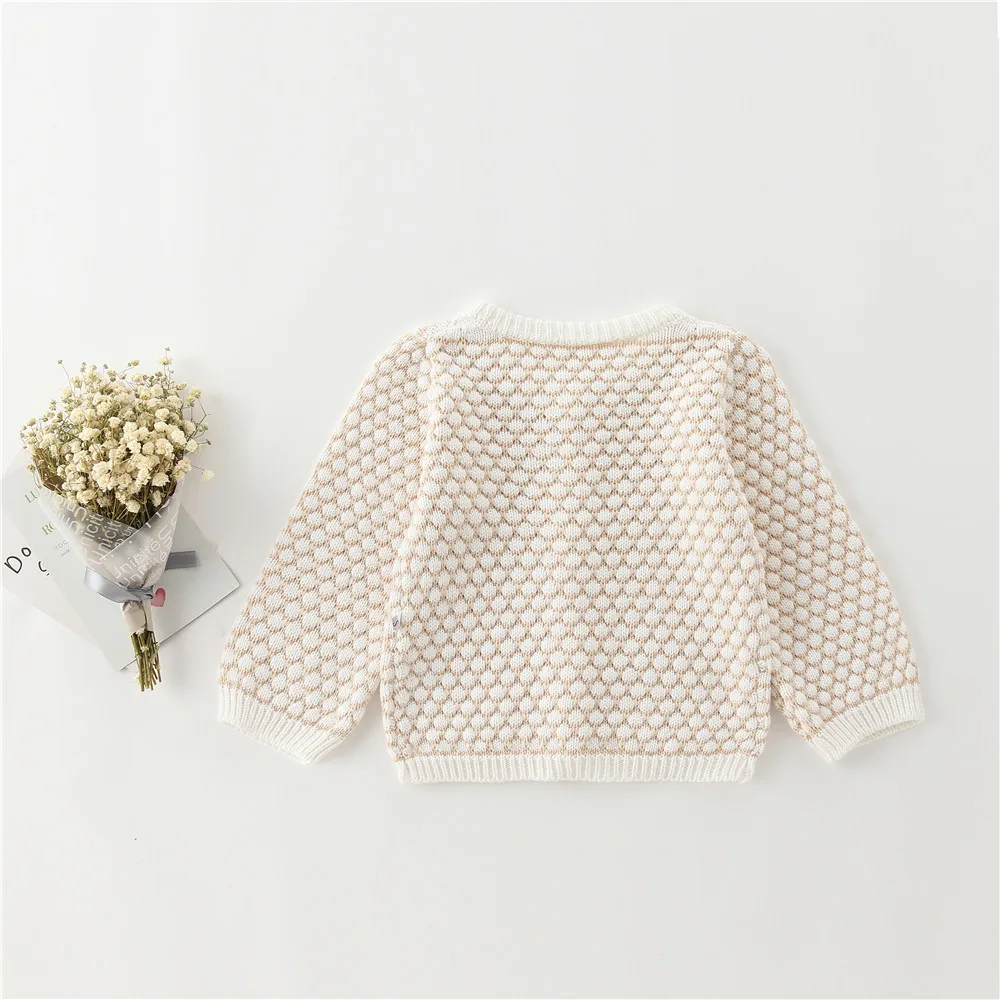 2019 Baby Girls Clothes Autumn Winter Newborn Baby Girl Knitted Sweater Cardigan Kids Cotton Infant Baby Clothing for Girls 0-2Y