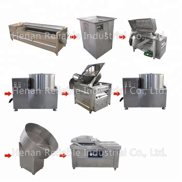 Potato chips plant cost / automatic potato chips making machine price
