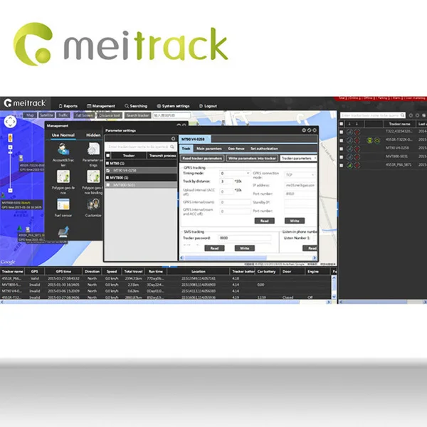 Meitrack gps слежение за транспортными средствами, программное обеспечение для сервера с управлением дополнительным контролем