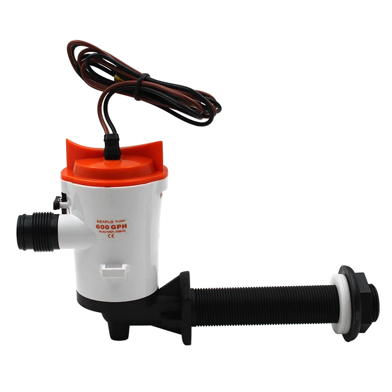 12V Baitwell Livewell Pump Submersible Cartridge Boat Bilge Pump For Bait Tank