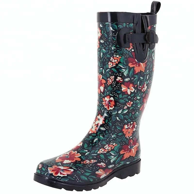 
Printed rubber rainboots , Rubber wellies , rubber boots from end manufacturer 