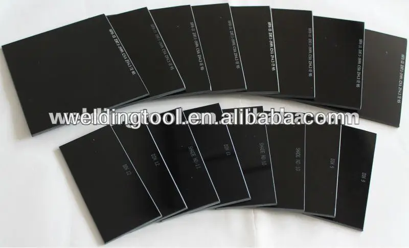 welding protective glass conforms to CE
