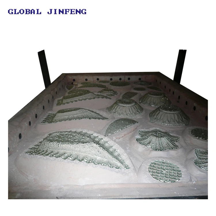 JFK-1112  Small glass bending machine and glass working kiln