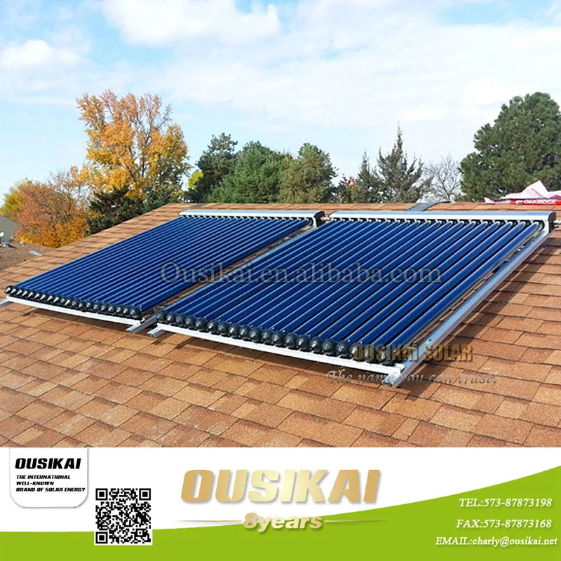 Heat pipe swimming pool heating split solar water heater