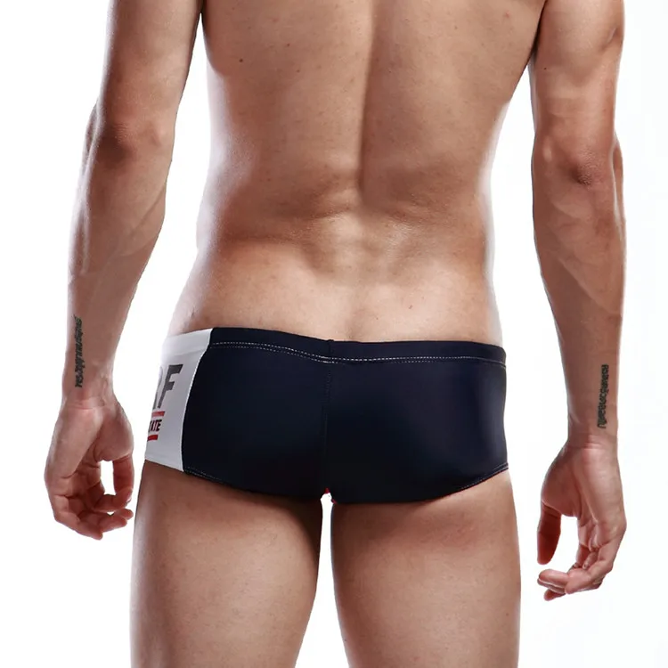 wholesale custom new design polyester men swim trunk swimming trunks training fitness swimwear