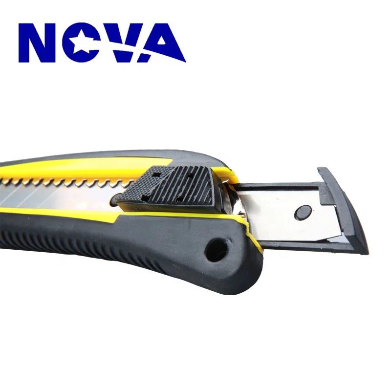 18 mm plastic sliding button snap off handy cutter knife