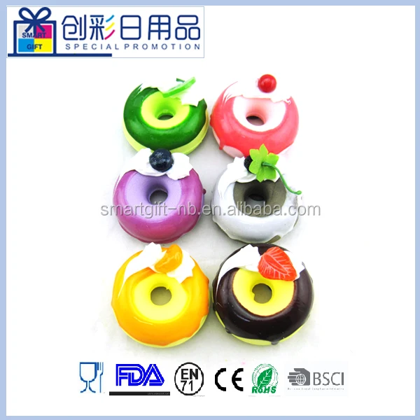 sponge fake artificial cake doughnut  for fridge  magnet home decoration round donut for kid study toys
