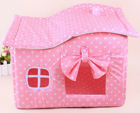 
2015 Hot Style Recommend Fashion Camouflage Waves Room The Curtain Pet Dog Kennel Pet Proucts Luxury Dog Beds 