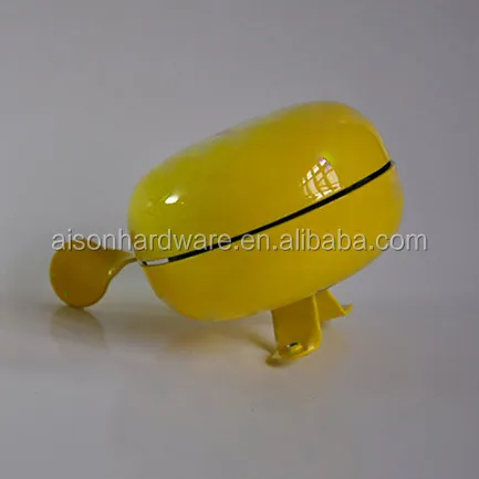 Best selling products in europe 2020 lovely child bike loud ring bells yellow bike bells with Smiley