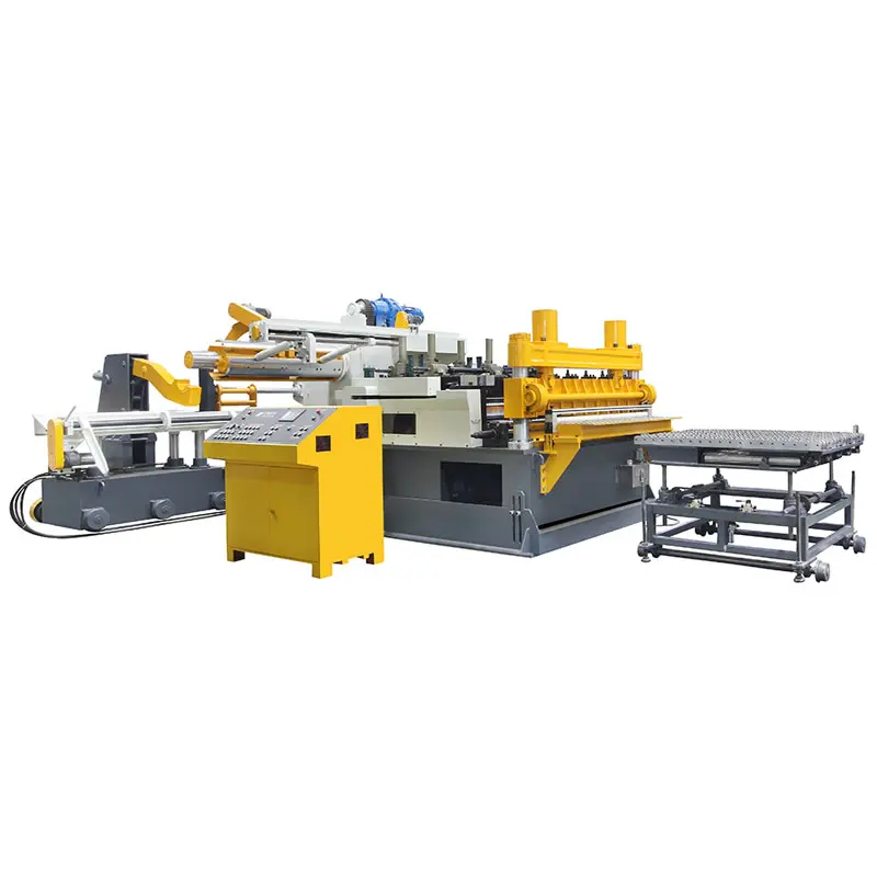 Metal sheet cutting machine plate shear coil cutting line with uncoiler straightener and feeding machine