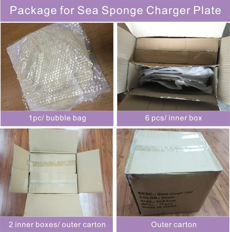 PZ29000 turquoise solstice sea sponge reef glass cheap charger plates wholesale canada