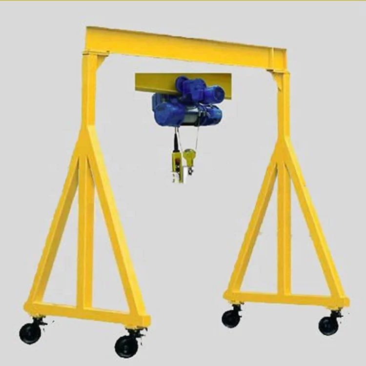 2 Ton Motor driven Portable Gantry Crane Electric Travelling Mini Portable Gantry Crane for sale