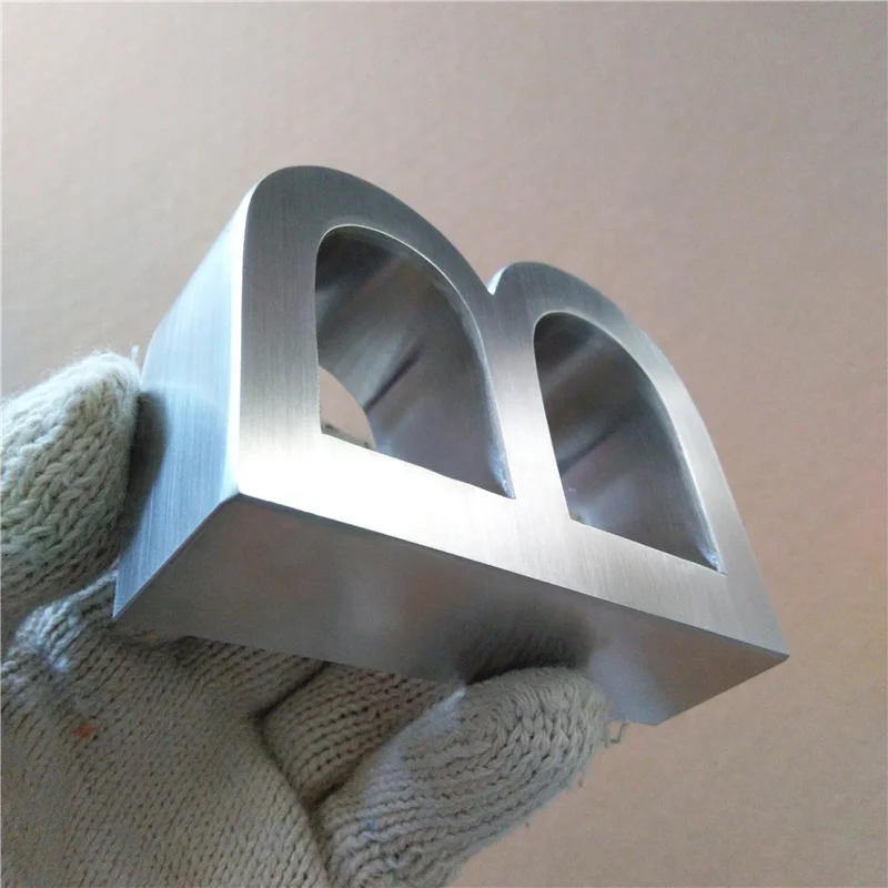 Custom 3D stainless steel letter signage office store wall sign alphabet letters