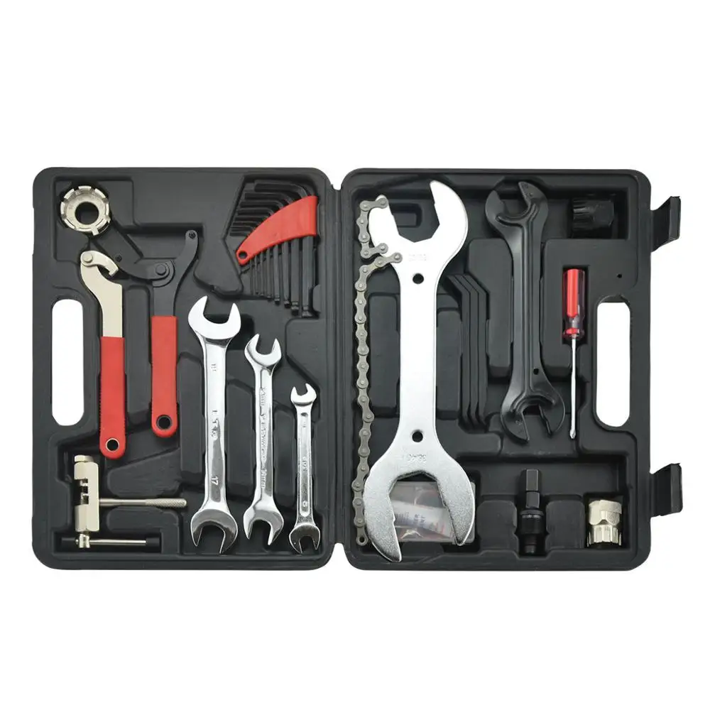 36 pcs hardware tool set bicycle repair tool set bicycle tool box