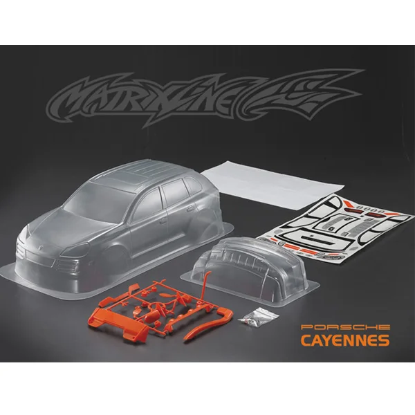 RC Car body clear carshell with Sticker Window masks