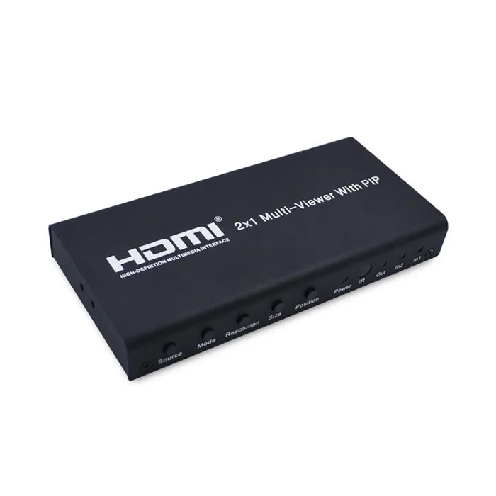hdmi 2 port hdmi 2 x 1 multi-viewer with pip with IR picture division