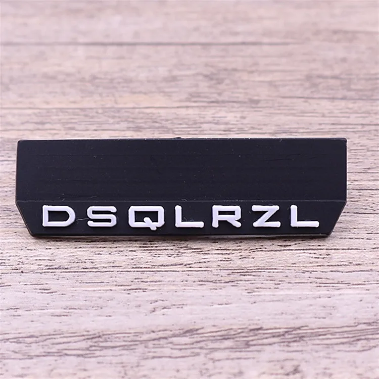 3D clothing label custom rubber logo from china supplier
